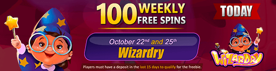 100 FREE Spins Weekly Offer – Limited Time Only